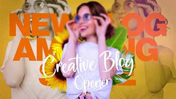 Youtube Blog Opener Creative Colorful Vlog Intro