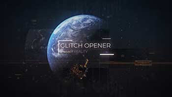 Technology Glitch Earth Titles-35205433