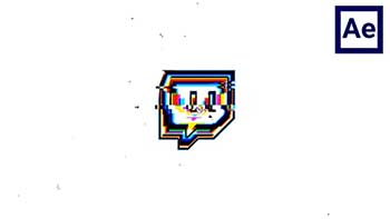 Minimal Cyber Glitch Logo-35213447