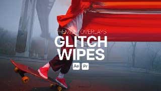 Premium Overlays Glitch Wipes-47170120