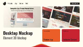 Web Promo Desktop Mockup