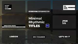 Minimal Rhythmic Titles