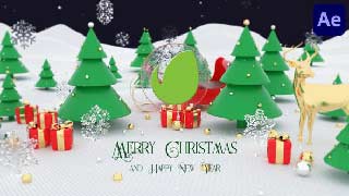 3D Christmas Logo for After Effects-48812926