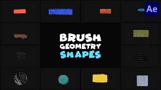 Brush Geomerty Shapes After Effects