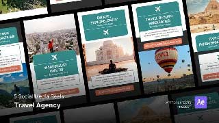 Social Media Reels-Travel Agency After Effects Template