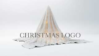 Christmas logo hidden under a white cloth-48937394