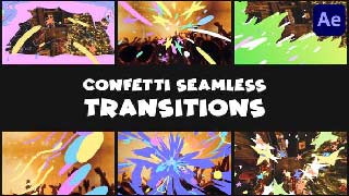 Confetti Seamless Transitions After Effects