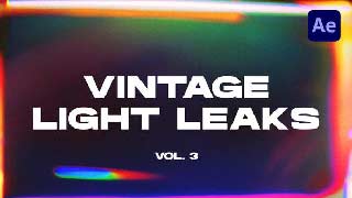 Vintage Light Leaks Transitions VOL 3 After Effects