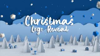 Christmas Snow Logo Reveal