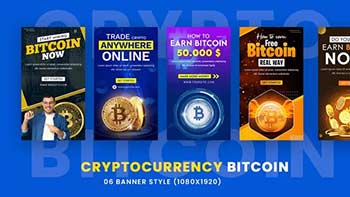Cryptocurrency Bitcoin Stories Pack-35429393