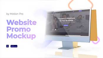 Website Promo Mockup 3D Display-35442558