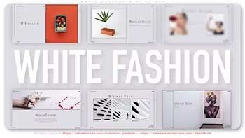 White Fashion Mini Slides-35478098