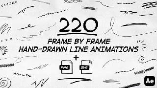 220 Frame By Frame Animated Lines-50034074