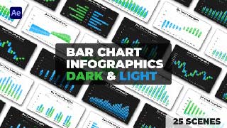 Bar Chart Infographics Dark and Light Themes-50183438