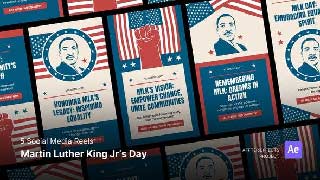 Social Media Reels-Martin Luther King Jrs Day After Effects Template-50189094