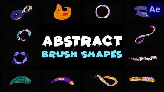 Brush Abstract Colorful Shapes After Effects-50203337