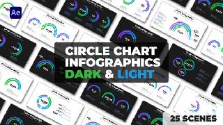 Circle Chart Infographics Dark and Light Themes-50248206