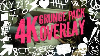 Grunge Pack Overlay 4K-50277754