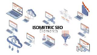 Isometric SEO Elements-50335159