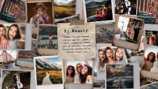 Polaroid Scrapbook Video Collage Template-50349628