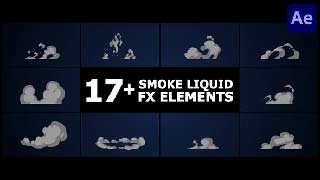 Smoke Liquid Style Elements After Effects-50357747