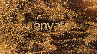 Gold Luxury Elegant Shine Blow Particles Logo-50363706