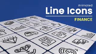 50 Animated Finance Line Icons-50403247