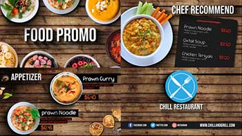 Food Menu Flat Lay Style-23856153