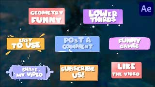 Funny Geometry Lower Thirds for After Effects-50482241