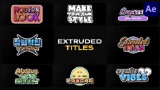 Extruded Titles After Effects-50482572