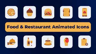 Food Restaurant Animated Icons-50552202