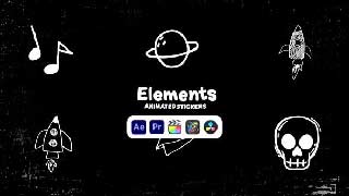 Elements Animated Stickers-50571389