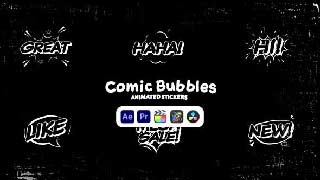 Comic Bubbles Animated Stickers-50571560