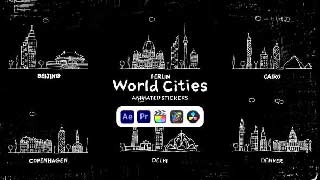 World Cities Animated Stickers-50571569