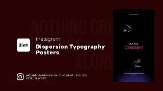 Instagram Dispersion Typography Posters-50672751