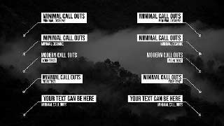 Minimal Call Outs Titles After Effects-50674275