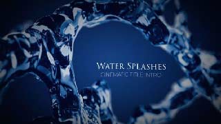 Water Splashes Cinematic Intro-50715112