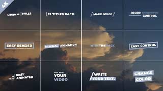 Minimal Titles After Effects-50826174