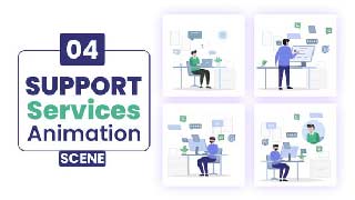 Support Services Animation scene After effect-51506583