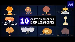 Cartoon Nuclear Explosions After Effects-51546982