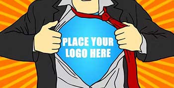 Superhero Cartoon Logo-9001444
