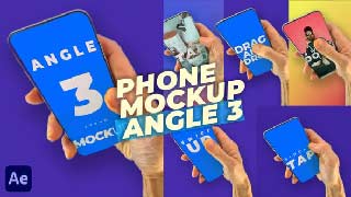 Mobile Phone Mockup Pack-Angle 3