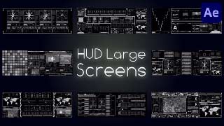 HUD Large Screens for After Effects