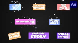 Funny Geometry Lower Thirds for After Effects