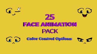 Cartoon Animated Face Pack 02