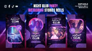 Night Club Party Instagram Stories