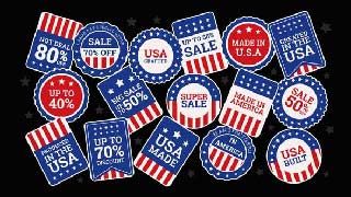 USA Stickers Animated Overlays