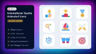 International Sports Animated Icons