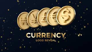 Currency Coins Logo Reveal