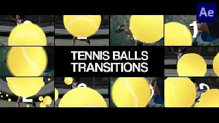 Tennis Balls Transitions for After Effects